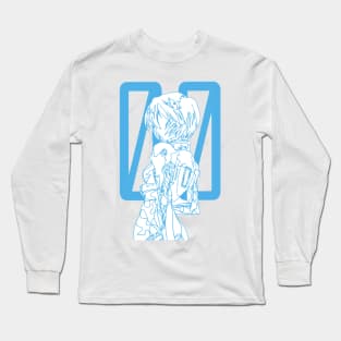 Rei Ayanami Continuous Line Artwork Long Sleeve T-Shirt